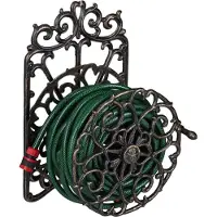 Relaxdays Support tuyau d?arrosage, design antique