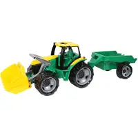 Lena GIGA TRUCKS Tracteur avec godet et remorque