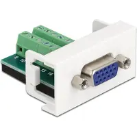 DeLOCK Easy 45 Module Connecteur VGA vers bornier 16 broches 22,5 - De