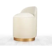 Hannah Home , Dover- FLF1106, crème, poufs classiques, 100% velours