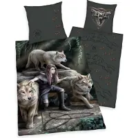 Herding Parure de lit Gothic de - Loups - pour Indifférent - multicolore - Taille Standard