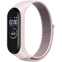 Cover-Discount Xiaomi Mi Band - Bracelet en nylon velcro rose (Nylon), Sangles de montre, Rose
