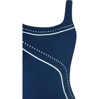 Sunmarin Maillot de bain bleu marine / blanc