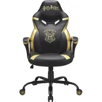 Subsonic Chaise de jeu Harry Potter Junior - Noir/Or, Chaise gaming, Or, Noir