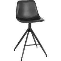 Ebuy24 Monaco tabouret de bar noir.