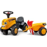 Falk Tracteur Porteur Jcb Enfant Ensemble De Jeu Complet Pour Jeunes Bâtisseurs - Monacor