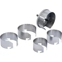 BGS Diy Jeu de scies-cloches Ø 60 - 95 mm profondeur 35 mm 5 pièces (95 mm)