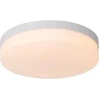 Lucide Plafonnier de salle de bains 34,5 cm LED 24 W blanc rond BISKIT