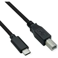 Roline Câble USB 2.0 type C, C - B, ST/ST, noir, 3 m