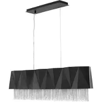 Hinkley/ Fredrick Ramond Zuma lampe à suspendre E27 6x 33cm noir satiné, argenté (E27)