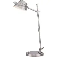 Elstead Lighting Spencer LED lampe de table simple nickel brossé