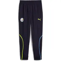 Puma Hommes, Bas de sport, Pantalon MCFC Prematch Woven (L), Bleu