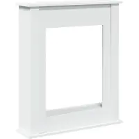 vidaXL Bordure de cheminée Blanc 75x20x87,5 cm Bois composite