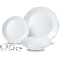 King Hoff Geschirr-Set aus Glas, 18-teiliges (18 pcs)