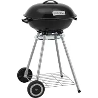 Casa.pro Barbecue rond 'Apricena' 80x49x47cm noir