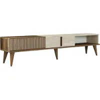 Skye Decor , Milan - Noyer, travertin, meubles TV, noyer, 180 x 40 x 35 cm