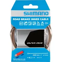 Shimano Break Road Polimero Road 2 Meters Brake Cable Noir,Argenté 1.6 mm