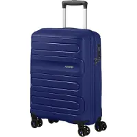 American Tourister - Valise rigide cabine Sunside 4R 55 cm - Bleu