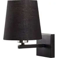 Opviq , applique murale en métal (noir/nickel/crème), 18 x 24 cm, hauteur : 30 cm | Douille E27, max. 40 W, IP20 | Design élégant pour les hôtels et les intérieurs, robuste et raffiné.