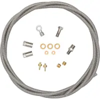 Hope Stainless Steel Hydraulic Brake Hose Noir 168 mm