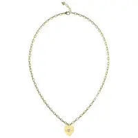 GUESS Amore 21 Heart Necklace Doré Femme