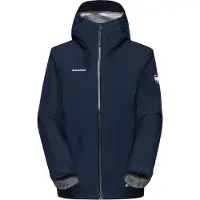 Mammut - Veste de randonnée imperméable en GORE-TEX ePE - Crater Light HS Hooded Jacket Women Marine pour Femme - Taille L - Navy