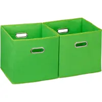 Relaxdays Lot de 2 boîtes rangement, sans couvercle (30 cm, 27 l, 2x)