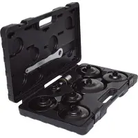 Ks Tools Coffret de clés 1/2'' pour filtre à huile, 9 pièces