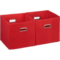 Relaxdays Lot de 2 boîtes rangement, sans couvercle (30 cm, 27 l, 2x)