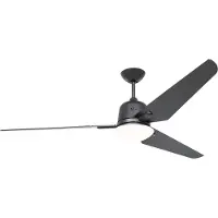 CasaFan Ventilateur de plafond Casafan Light 516098 Eco aviatos 162 gris basalte / gris basalte bg-bg