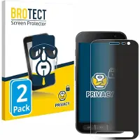 BROTECT Film anti-regards Anti-Spy Privacy Film de protection contre la lumière bleue (Samsung Galaxy Xcover 4s), Téléphone portable : film de protection, Bleu