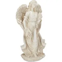 Relaxdays Figurine De Jardin Ange Ange De Décoration Statue D'extérieur Et D'intérieur