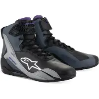 Alpinestars Stella Faster-4 Black Gray Violet Womens Motorcycle Riding Shoes Taille 43.5