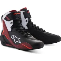 Alpinestars Faster-4 Black White Dark Red Motorcycle Riding Shoes Taille 46