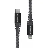 Swissten - Cabo Polyamide USB-C - Lightning 1,5m (antracite)