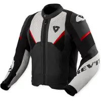 REV'IT! Revit Automate blouson en cuir perforé pour moto, noir, 58