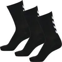 Hummel Chaussettes de sport noir / blanc