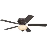 WESTINGHOUSE Ventilateur de plafond Everett avec éclairage, en bois, silencieux - , Everett, Bois, Salon / séjour, Bois, Rustique