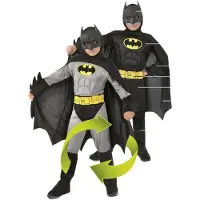 Atosa Batman Reversible Costume Gris 10-12 Years Enfants
