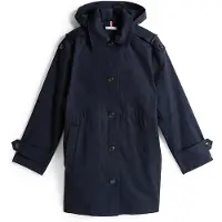 Tommy Hilfiger Parka À Capuche Et Pattes Aux Poignets Ess Cotton Hood Parka/Navy Blue - 38