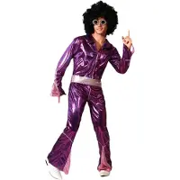 Atosa Disk Men Costume Violet XS-S Enfants