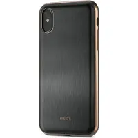 Moshi iGlaze Slim Hardshell (Apple iPhone X), Coque pour téléphone portable, Noir