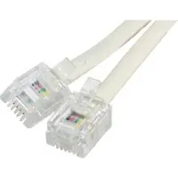 Exertis Connect Câble téléphonique, ivoire, 15,0 m