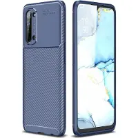 Screen Guard Professional Oppo Find X2 Lite Housse Design carbone TPU Case (Oppo Find X2 Lite), Coque pour téléphone portable, Bleu