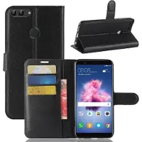 Screen Guard Professional Huawei P Smart Leather Guard Housse en cuir (Huawei P Smart), Coque pour téléphone portable, Noir