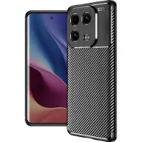 Screen Guard Professional Xiaomi 13 Pro Housse Design Carbone TPU Case (Xiaomi 13 Pro), Coque pour téléphone portable, Noir
