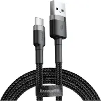 Baseus Cable Usb Do Usb-C Cafule 2A 2M (Szaro-Czarny)