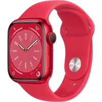 Apple Watch Series 8 41 mm Aluminium RED Bracelet Sport RED