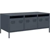 vidaXL Table basse anthracite 101,5x50x43,5 cm Acier laminé à froid