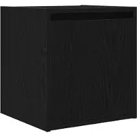 vidaXL Table de chevet murale noir 38x34x40 cm
